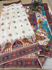 Semi Banarasi Satin Crepe #F5151