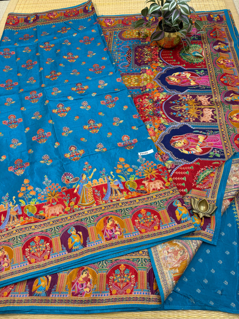 Semi Banarasi Satin Crepe #F5152