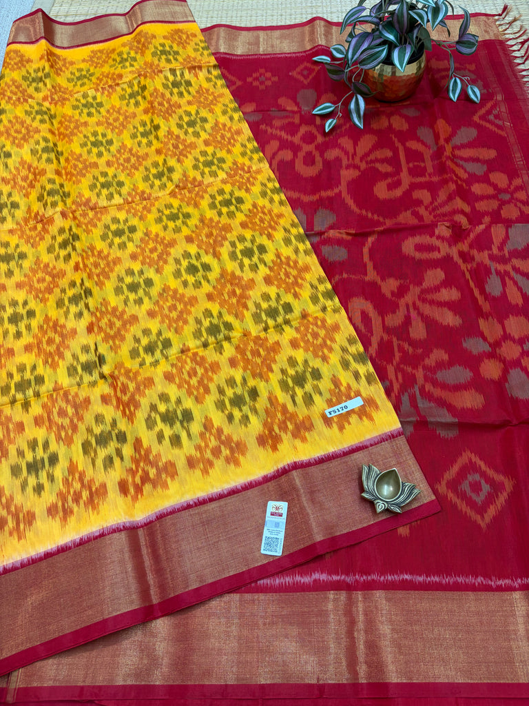 Pure Silk Cotton Sarees #F5170