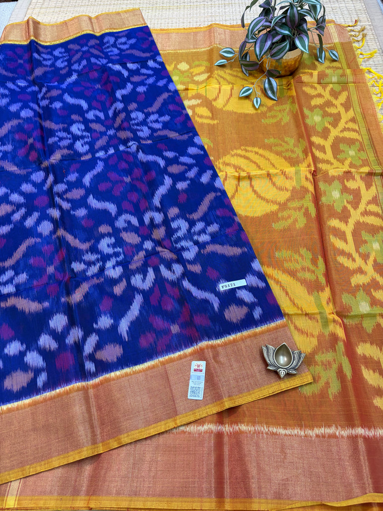Pure Silk Cotton Sarees #F5171