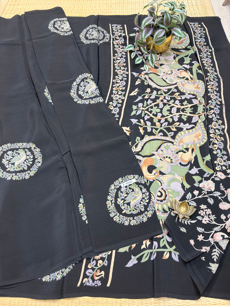 Semi Crepe Sarees #F7033