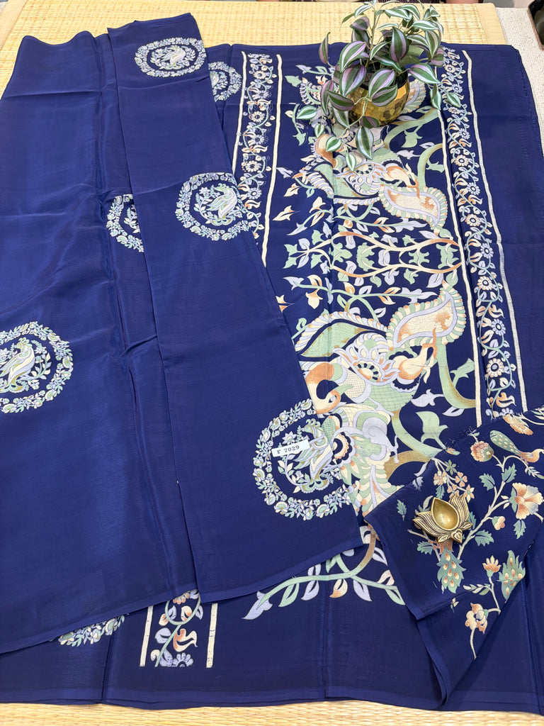 Semi Crepe Sarees #F7029
