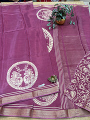 Semi Crepe Sarees #F7042