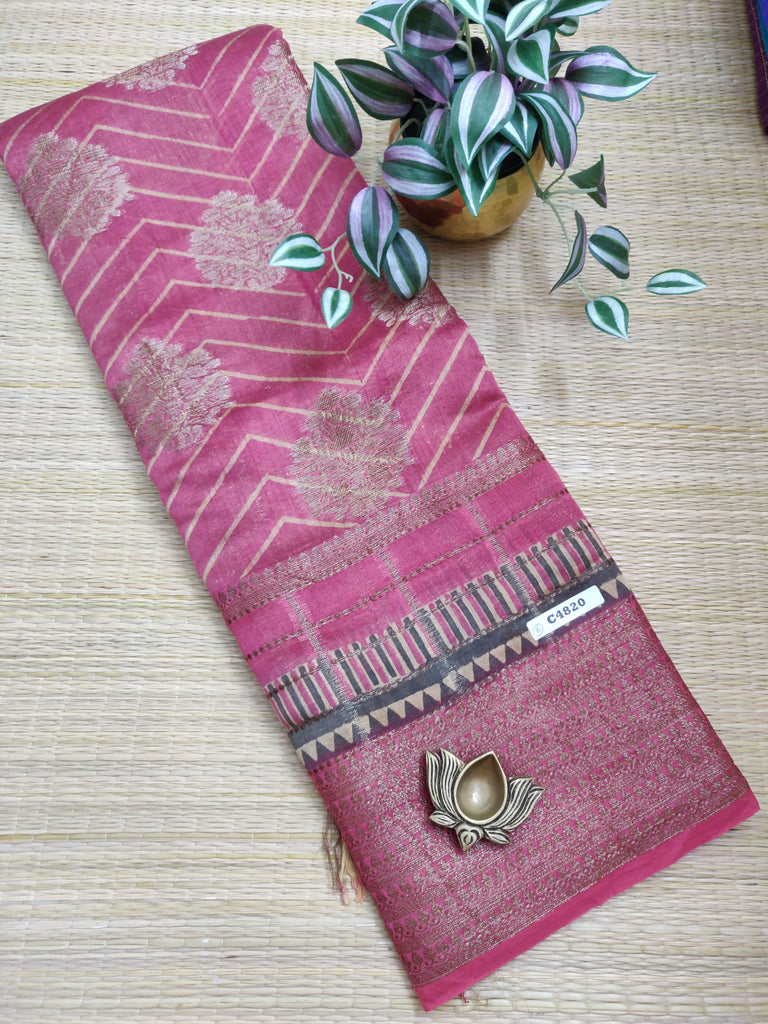 Printed Chanderi #C4820