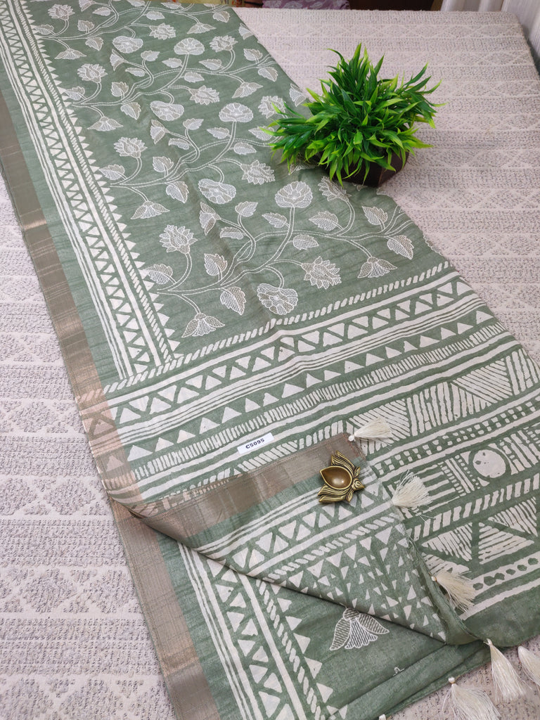 RawSilk Saree #C5095
