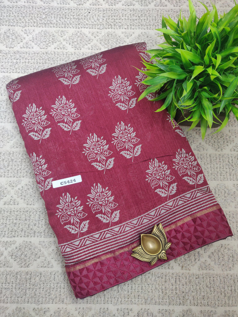 Designer Synthetic Saree #C5424