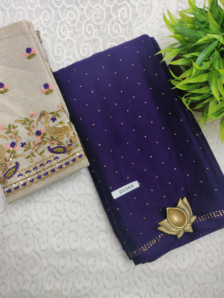 Designer Synthetic Saree #C5364