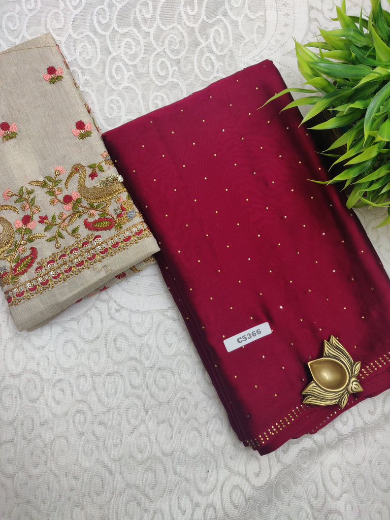 Designer Synthetic Saree #C5366
