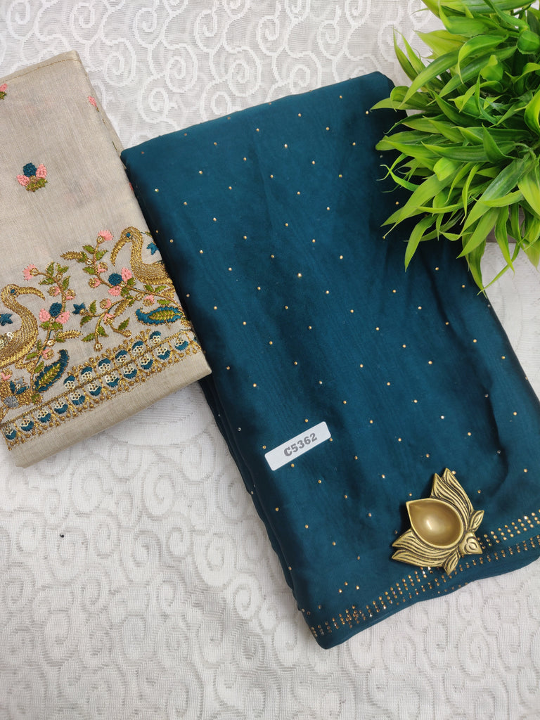 Designer Synthetic Saree #C5362
