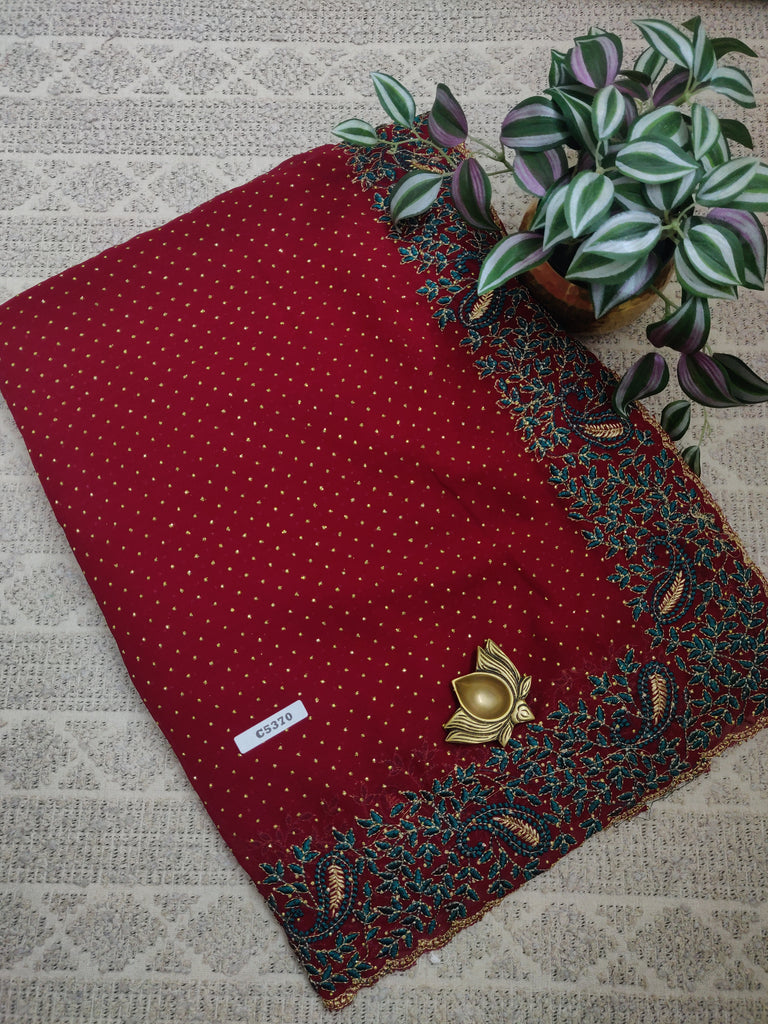Designer Synthetic Saree #C5370