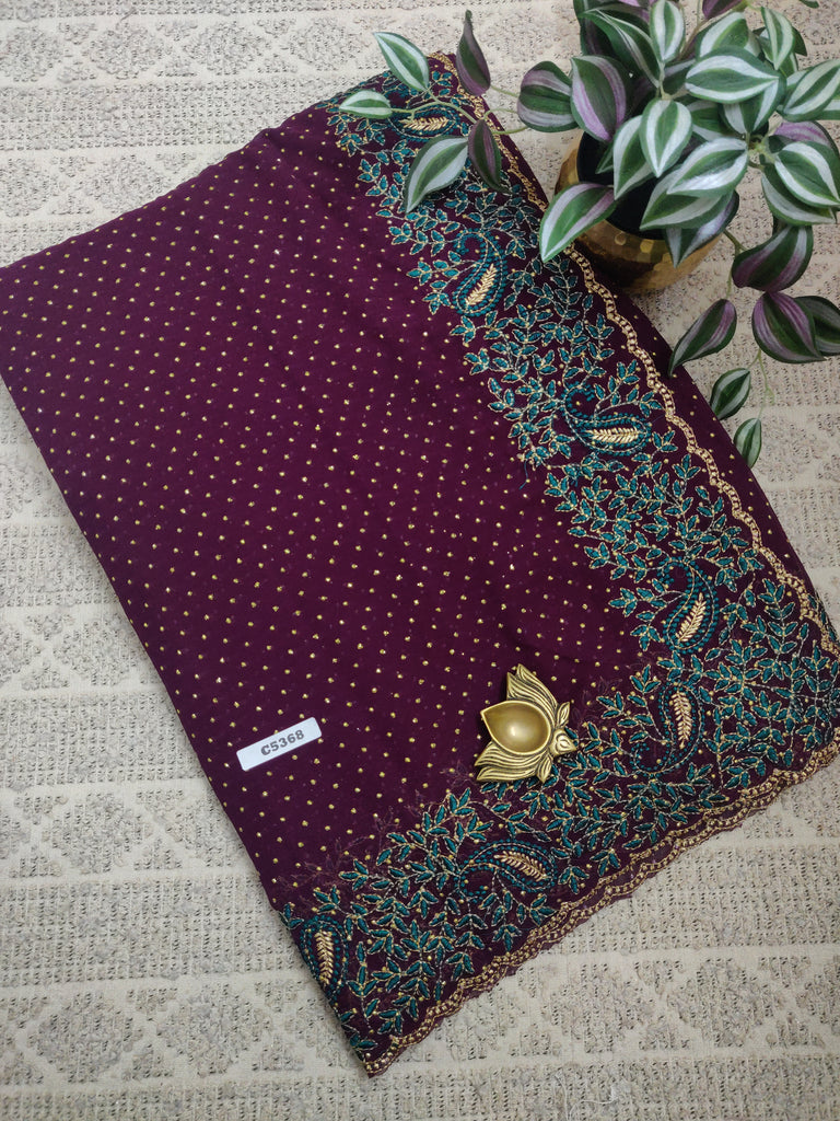 Designer Synthetic Saree #C5368