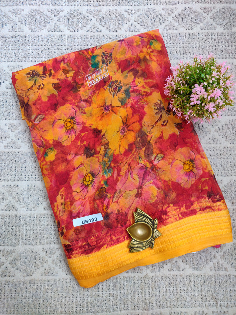 Designer Synthetic Saree #C5493