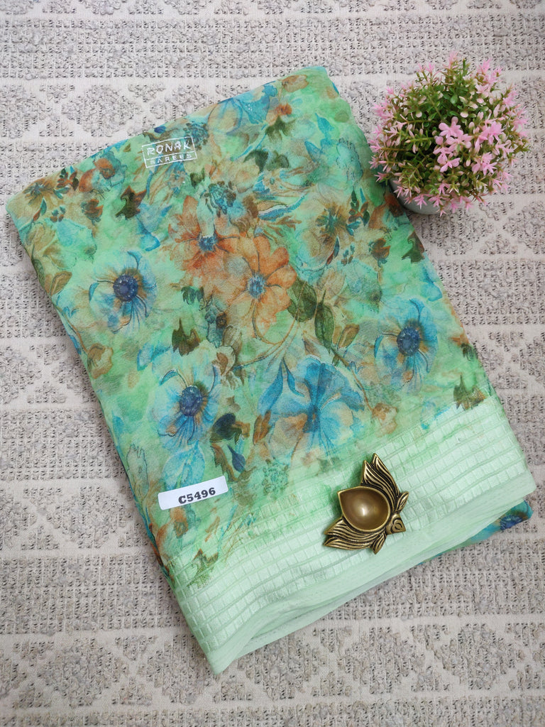 Designer Synthetic Saree #C5496
