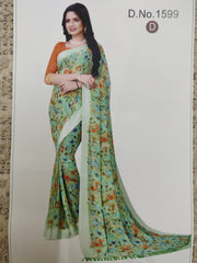 Designer Synthetic Saree #C5496