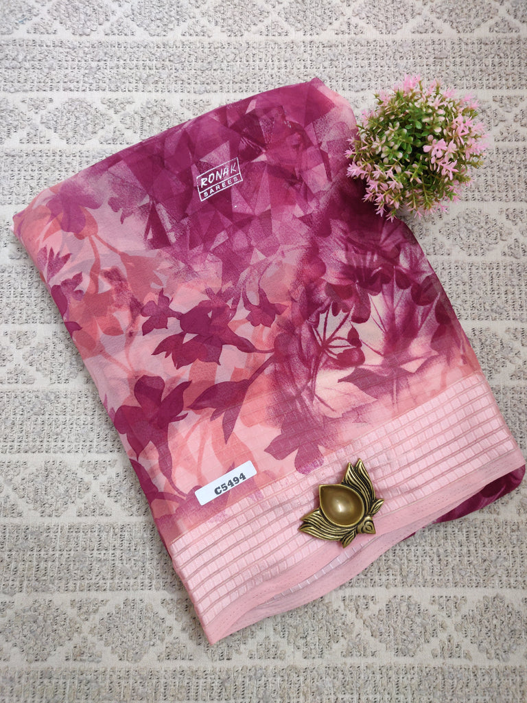 Designer Synthetic Saree #C5494