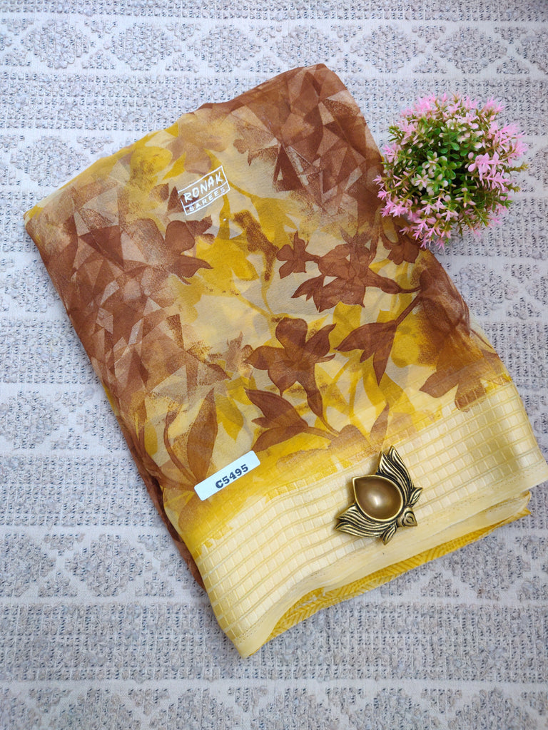 Designer Synthetic Saree #C5495