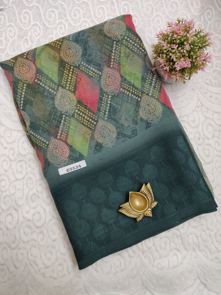 Designer Synthetic Saree #C5534