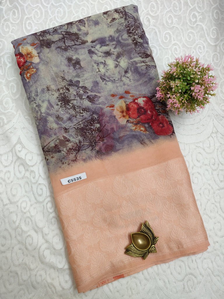 Designer Synthetic Saree #C5535