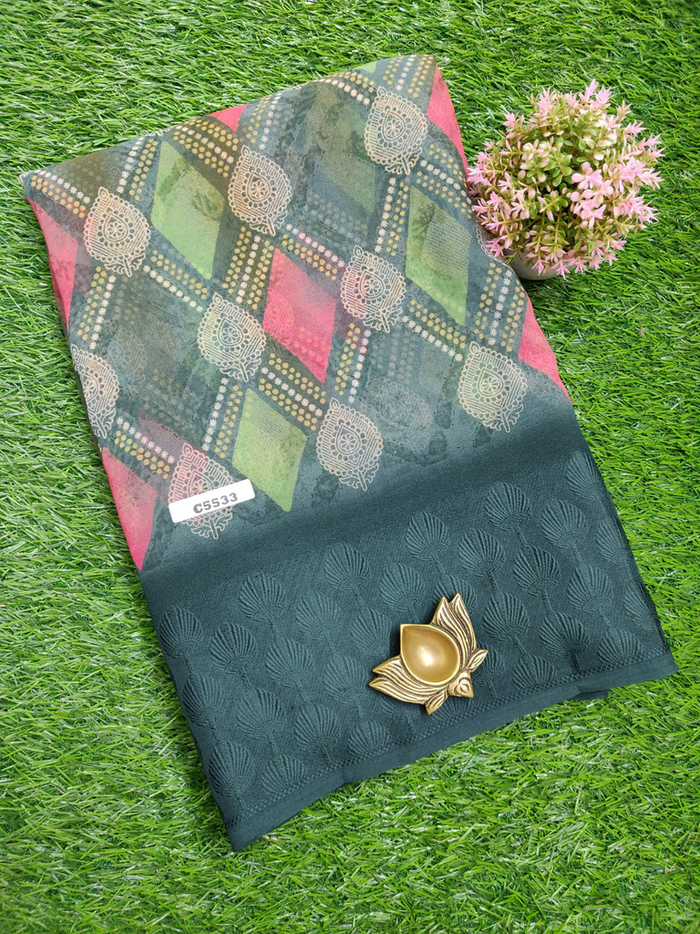 Designer Synthetic Saree #C5533