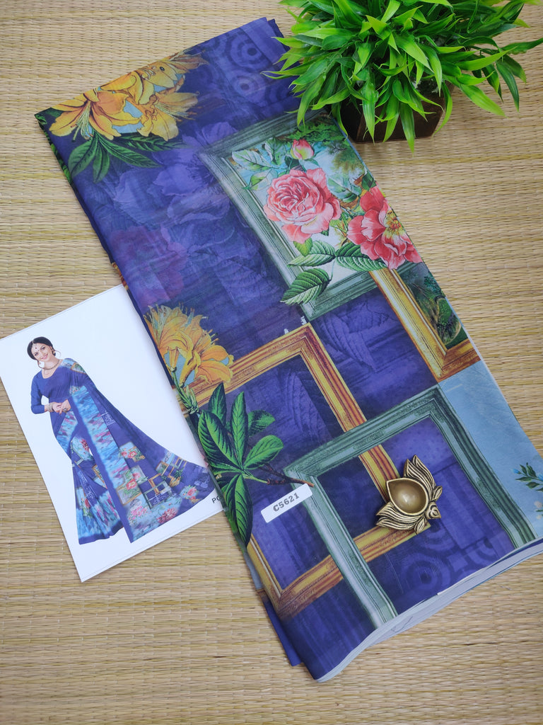 Designer Synthetic Saree #C5621