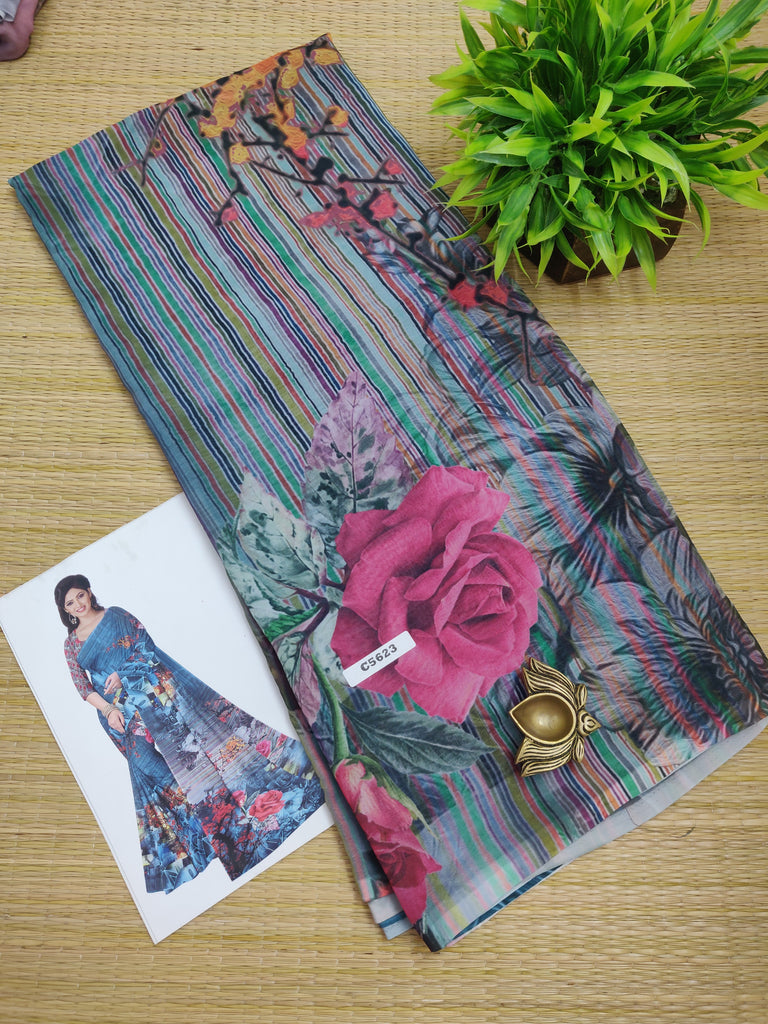 Designer Synthetic Saree #C5623