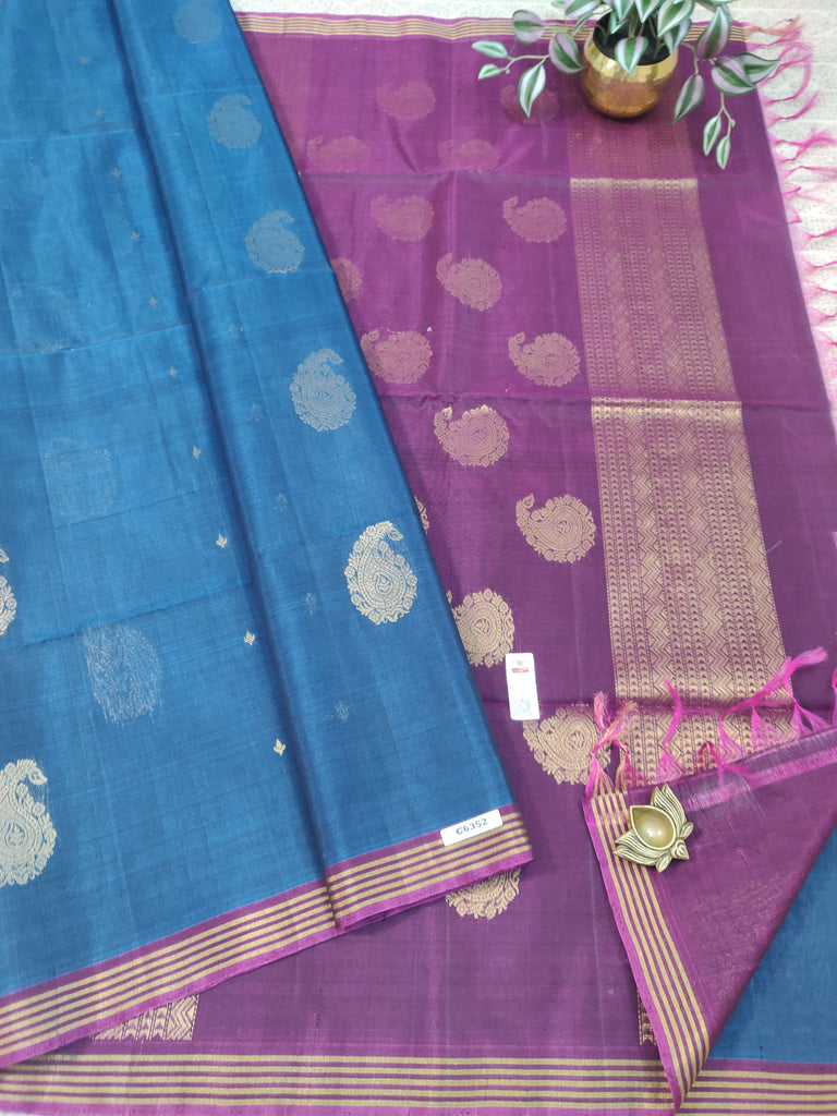 Pure Silk Cotton Sarees #C6352