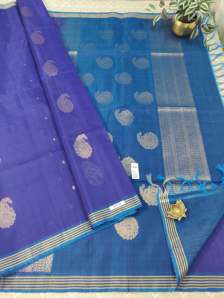 Pure Silk Cotton Sarees #C6349