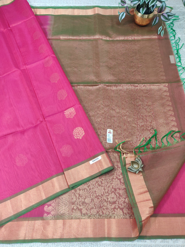 Pure Silk Cotton Sarees #C6373