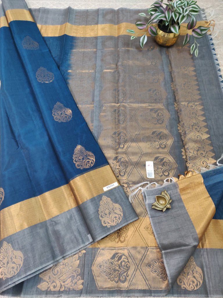 Pure Silk Cotton Sarees #C6341
