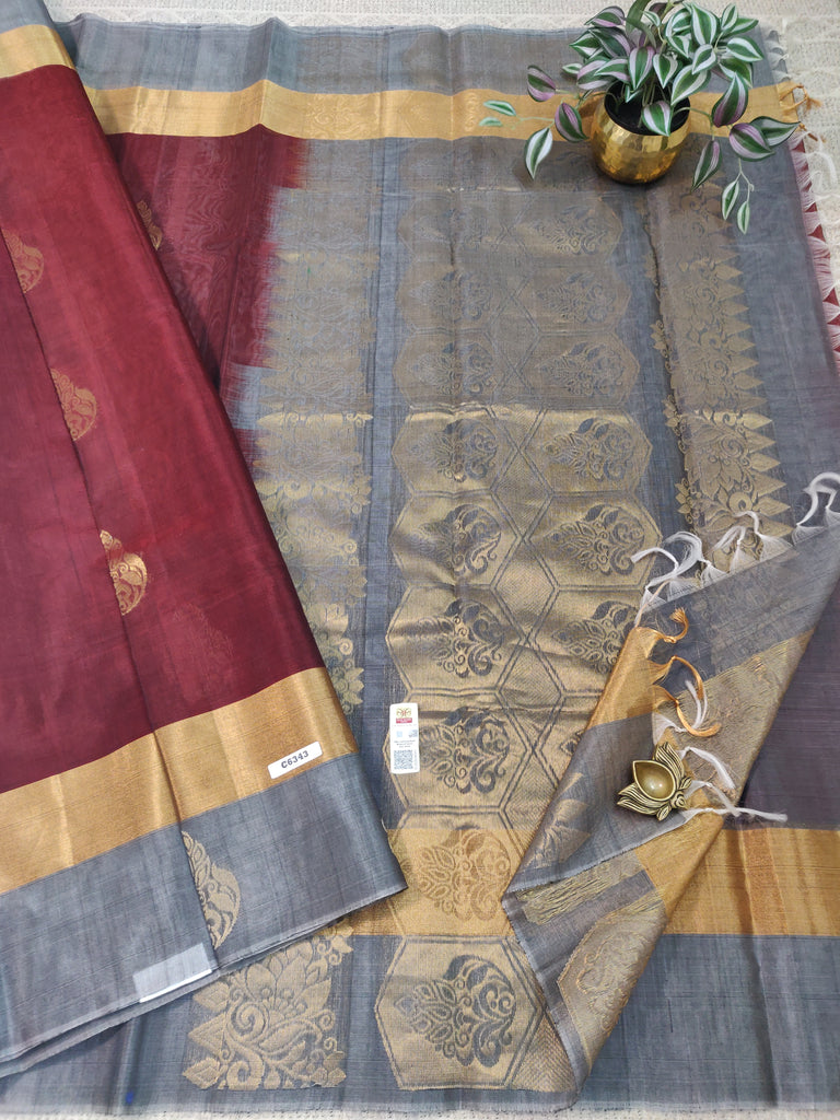 Pure Silk Cotton Sarees #C6343