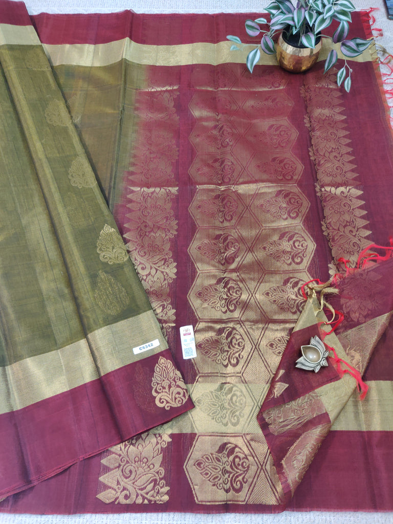 Pure Silk Cotton Sarees #C6342