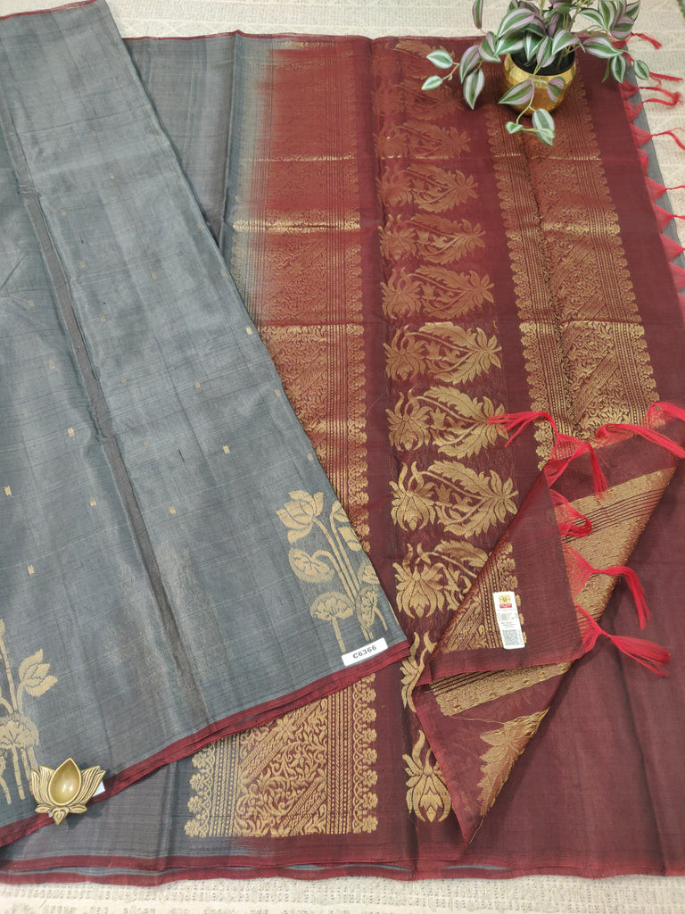 Pure Silk Cotton Sarees #C6366