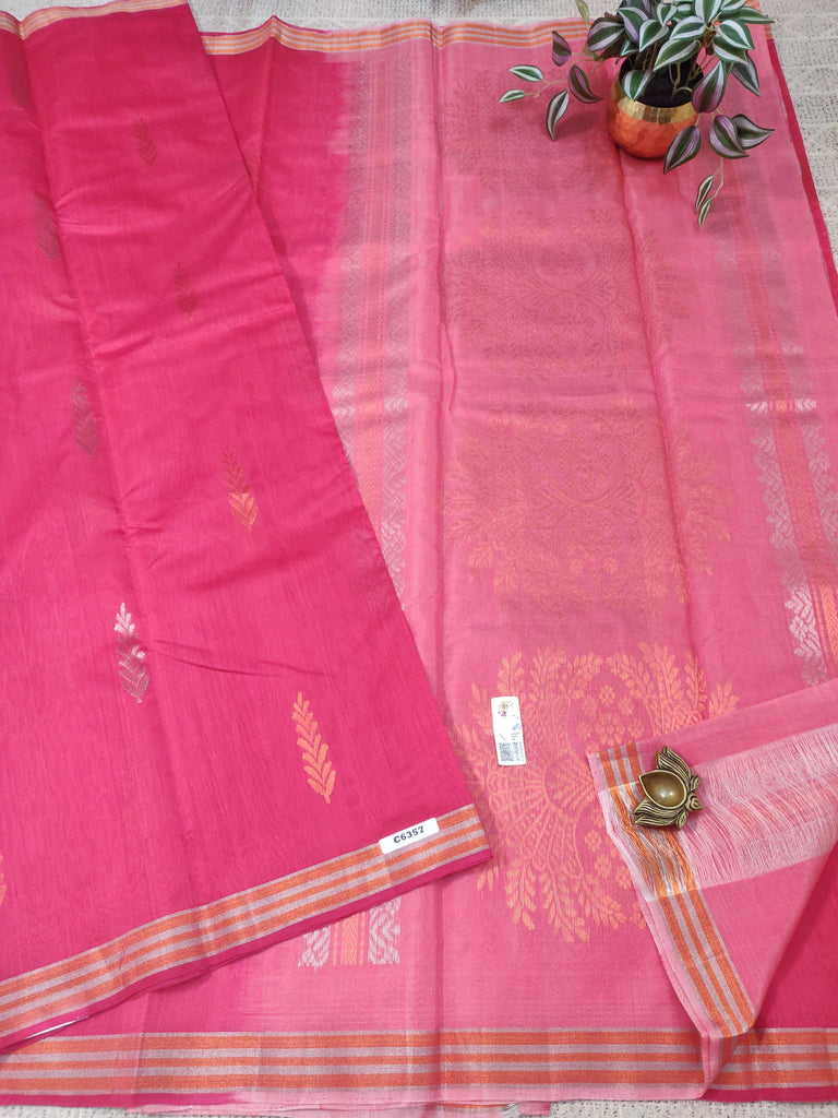 Pure Silk Cotton Sarees #C6357