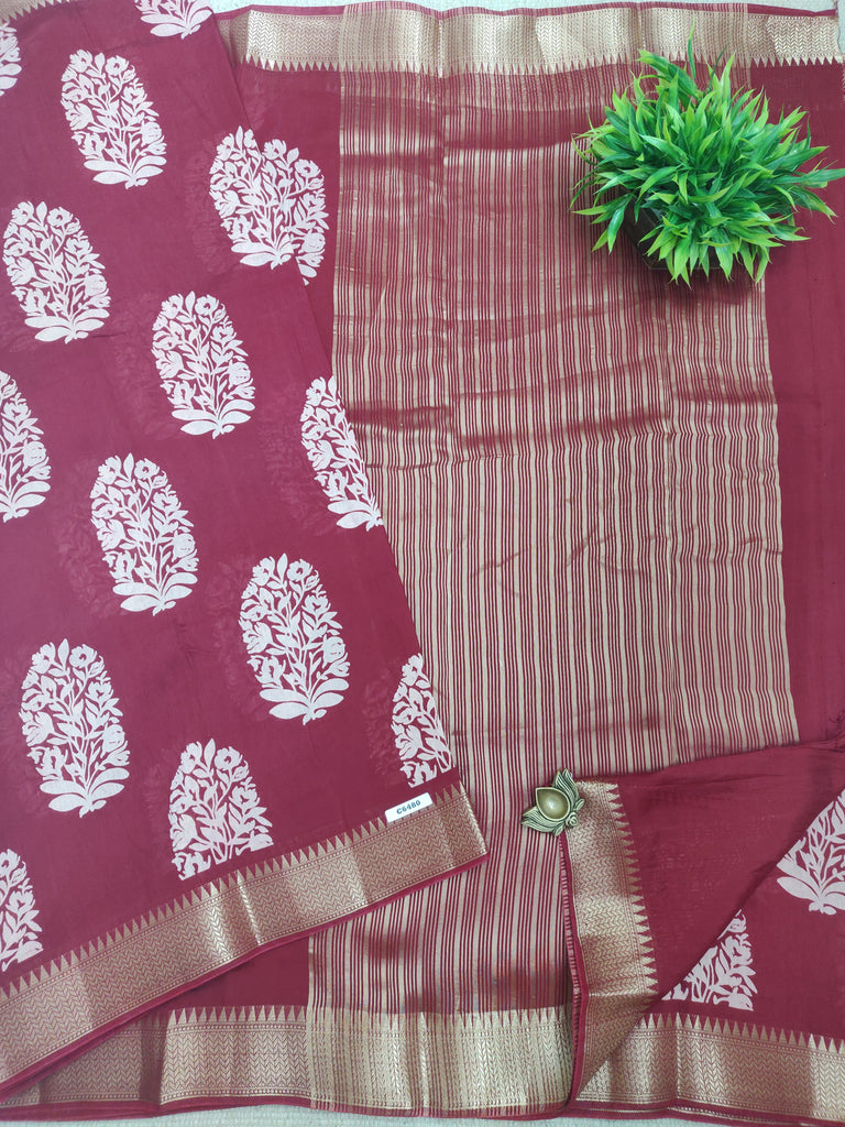 Printed Chanderi #C6480