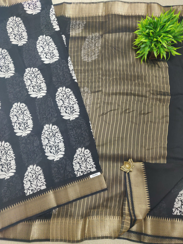Printed Chanderi #C6481