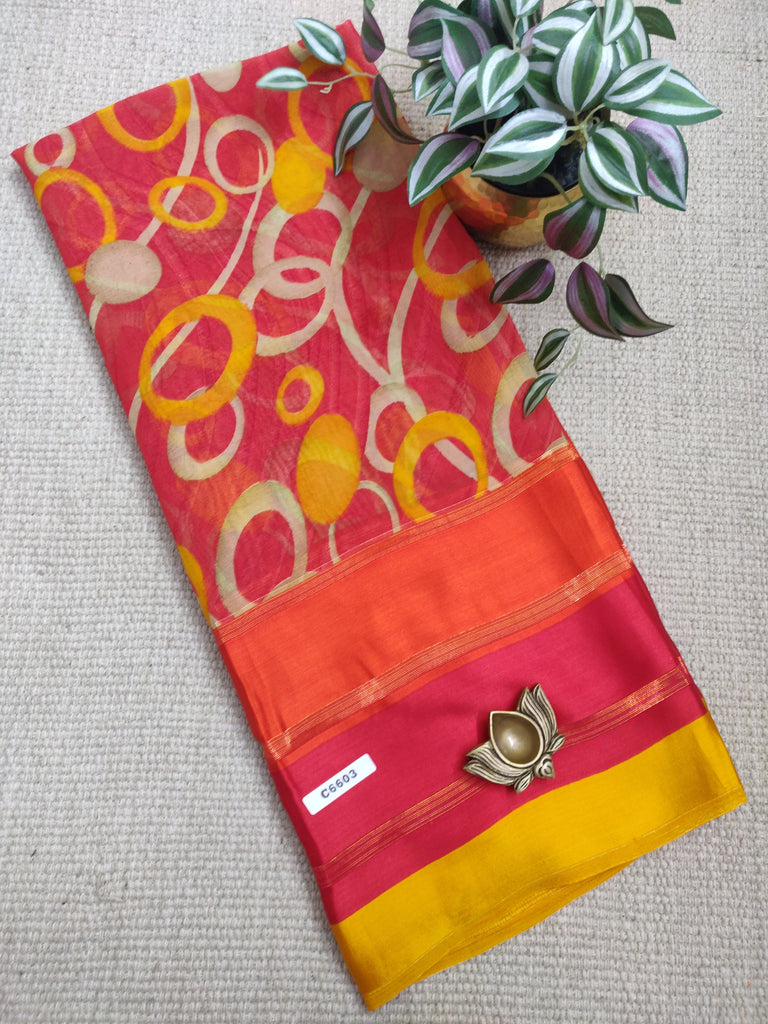 Designer Synthetic Saree #C6603