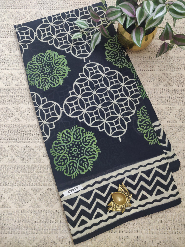 Fancy Cotton Sarees# C7012