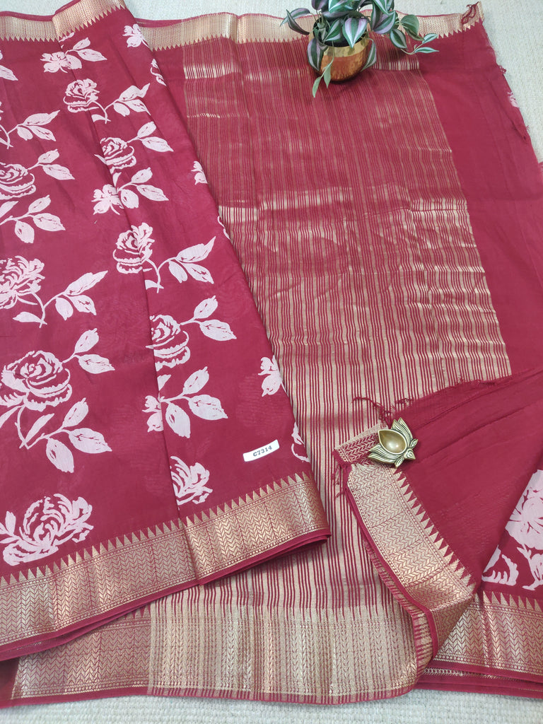 Printed Chanderi #C7314