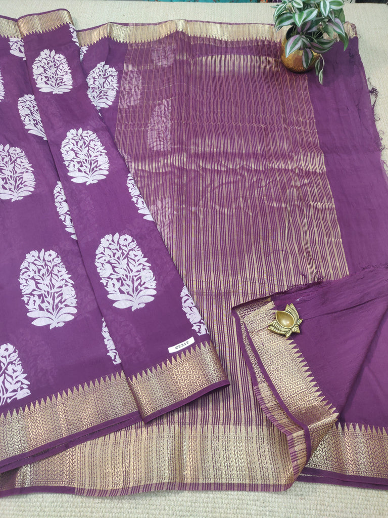 Printed Chanderi #C7317