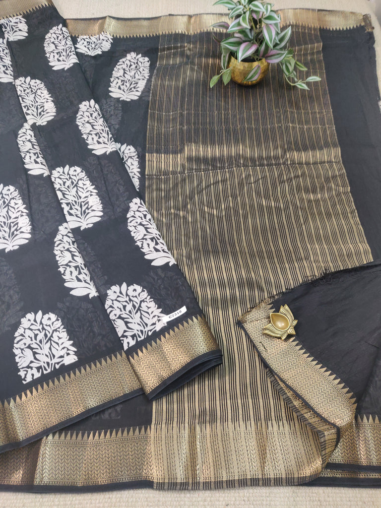 Printed Chanderi #C7318