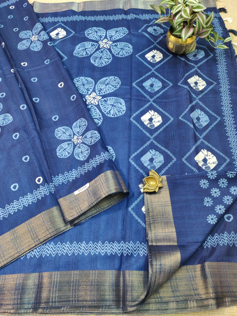 RawSilk Saree #C7516