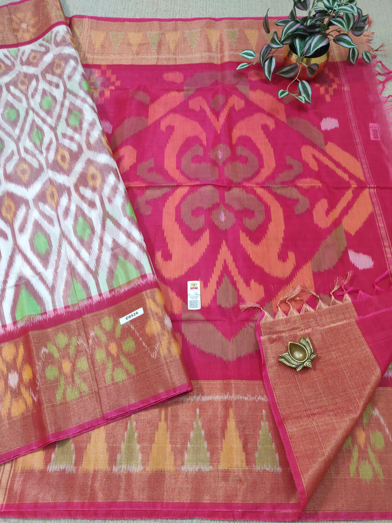 Pure Silk Cotton Sarees #C8526