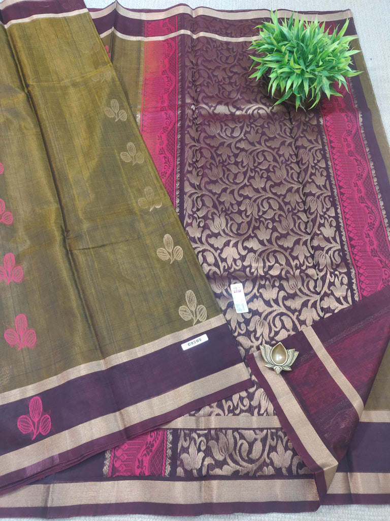 Pure Silk Cotton Sarees #C9785