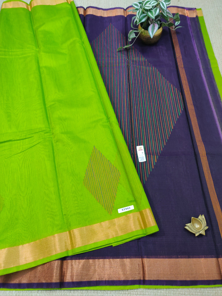 Pure Silk Cotton Sarees #C7993