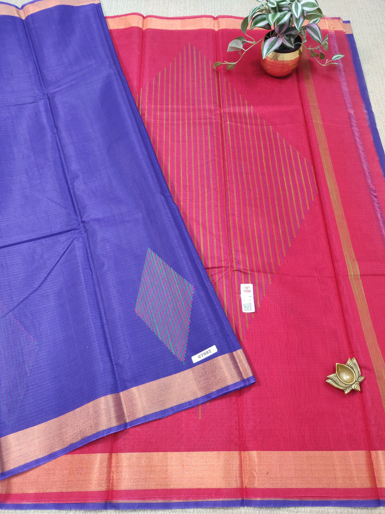 Pure Silk Cotton Sarees #C7987