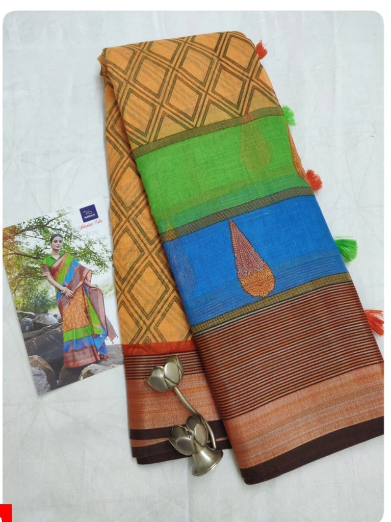 Fancy Cotton Sarees #A1718
