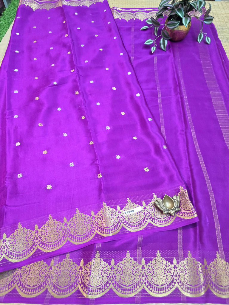 Pure  Crepe Silk Saree #F2940