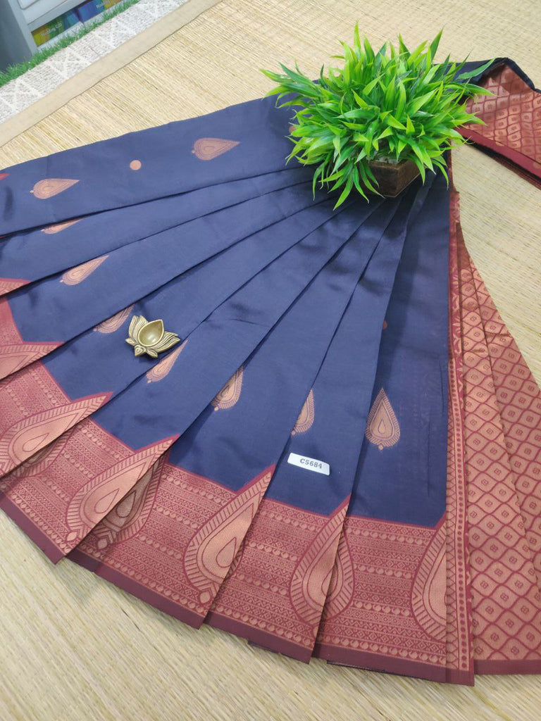 Semi Silk Sarees #C5684