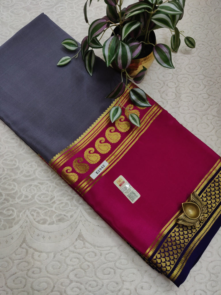 Pure Crepe Silk Saree #E2942