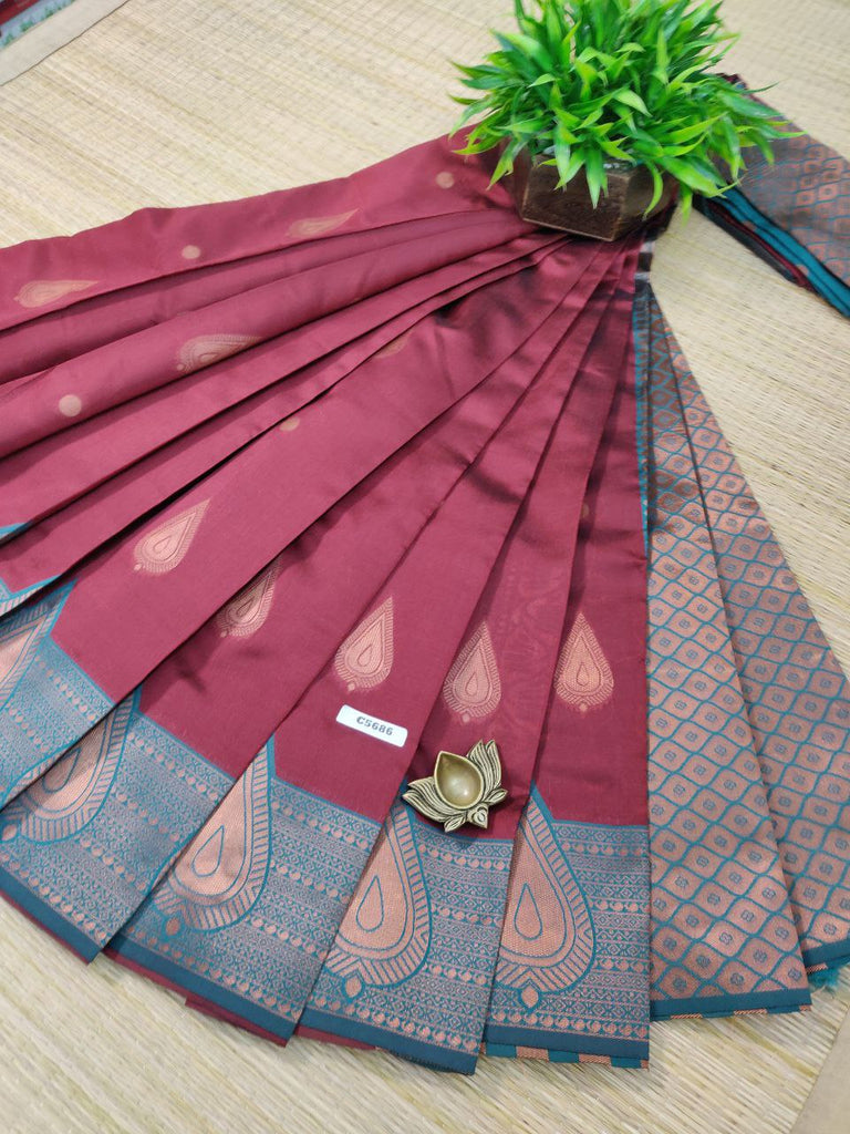 Semi Silk Sarees #C5686